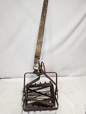 Vintage Garden Push Cultivator W/Original Wooden Handle • $69.99