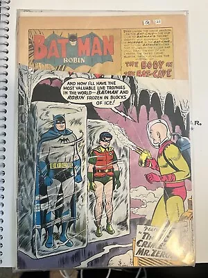 1959 D.C. Comics Batman 121 Remainder As Is 1st Appearance Of Mr. Freeze • $0.99