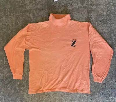 True Vintage JIMMY’Z Turtle Neck Long Sleeve TShirt—1985—Melon Colored—L-XL • $79