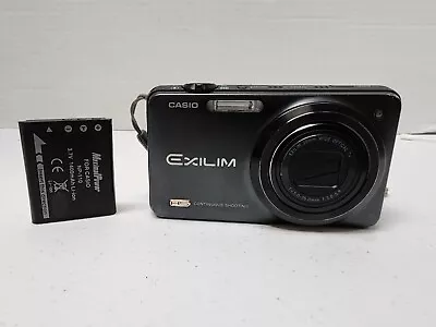 Casio Exilim EX-ZR10 12.1MP Digital Camera - Black (EX-ZR10) Good - Battery • $89.99