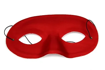 RED Eye Mask  Bandit/Superhero/Masquerade/Burglar/Masked Ball/Fancy Dress • £2.95