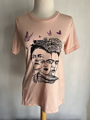 FRIDA KAHLO Official Women's Mexican Artist Portrait T-Shirt Size XS • $12.99