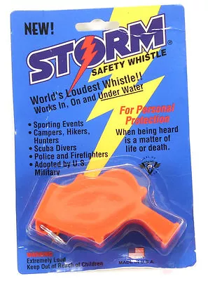 STORM Whistle ORANGE Loudest Whistle In World From Movie Wild   • $9.99