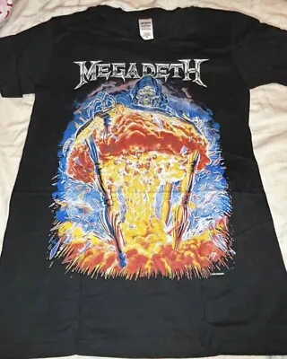 Megadeth T Shirt Rock Metal Band Merch Tee Size Small Dave Mustaine • £13.50