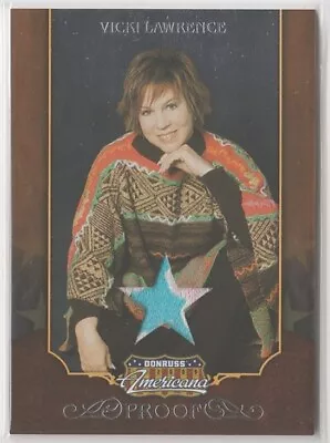 2009 Americana Stars Material Silver Proofs #38 Vicki Lawrence #/100 046-Q • $19.98