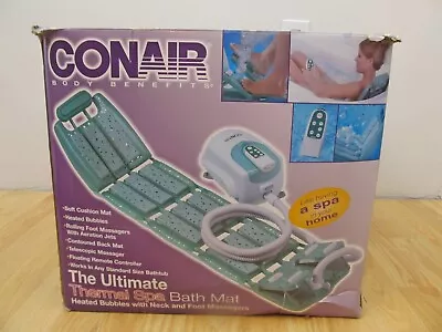 Conair The Ultimate Thermal Spa Bath Mat Heated Bubbles W/Remote NEW - FAST SHIP • $199.95