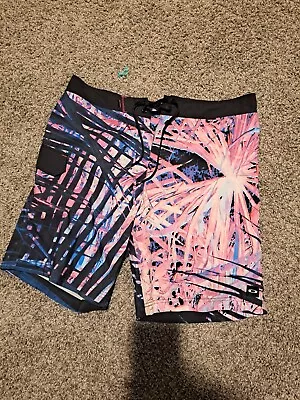 Oakley Board Shorts Mens Size 36  Black Pink • $15