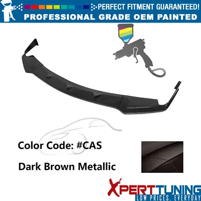 Fits 14-17 Infiniti Q50 Q50S Sport Front Lip ABS 3PCS #CAS Dark Brown Metallic • $258.29