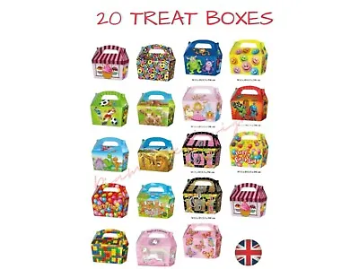 20 TREAT BOXES Cupcake Gift Party Loot Bag Wedding Children Birthday Kids UK • $8.07