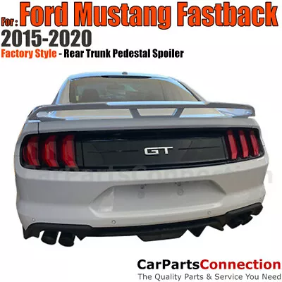 Painted Rear Trunk Spoiler For 15-20 Mustang Pedestal UX Ingot Silver Metallic • $447.38