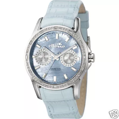 Ellesse Ladies Dress Watch W Crystal Bezel & MOP Dial • $180