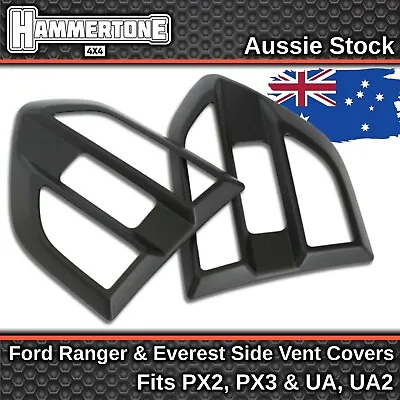 BLACK SIDE VENT COVER - Accessories For Ford Ranger & Everest PX2 PX3 UA 2015-22 • $21.99