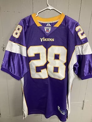 Reebok NFL Minnesota Vikings Jersey Adrian Peterson Purple Mens Sz 2XL Stitched • $25