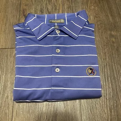 Peter Millar X Seminole Size XL Mens Summer Comfort Polo Shirt Golf Blue Pearl • $39.97