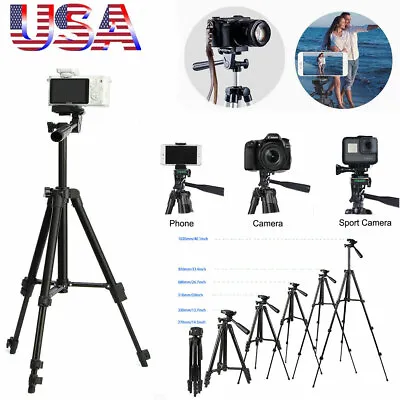 $13.95 • Buy Camera Tripod Aluminum Alloy Stand Holder For Canon Nikon Cell Phone IPhone DSLR