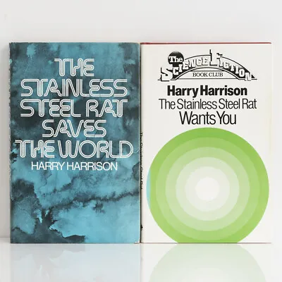 £20 • Buy HARRY HARRISON The Stainless Steel Rat Saves The World / Wants You!  1970s SFBC