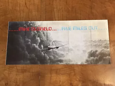 Mike Oldfield Promo POS Sticker Five Miles Out 1982 Original Virgin Records • £49