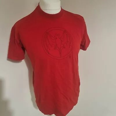 Bacardi Rum T-Shirt Medium Genuine Merchandise Red Short Sleeved • £18.99