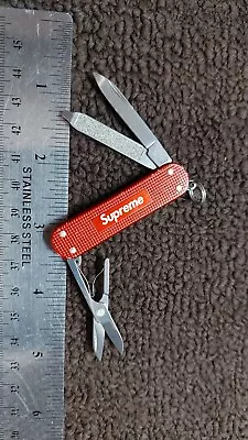 Victorinox - Supreme Red - Classic SD - Swiss Army SAK - Multi-Tool! NICE! • $49.99