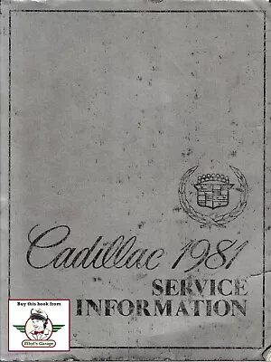 1981 Cadillac Shop Service Repair Manual DeVille Eldorado Fleetwood Seville • $19.95