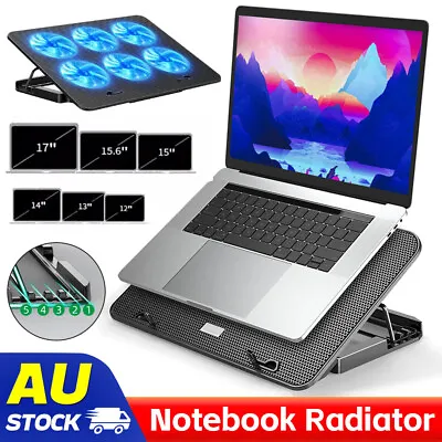 A9 Laptop Gaming Cooler Cooling Pad Stand Big USB Ports Fans LED Lights 12 -17  • $27.85
