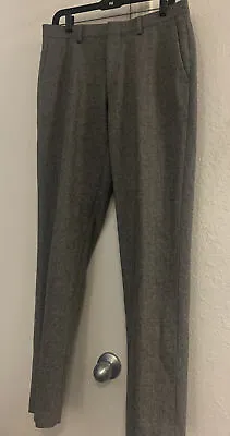 New J Crew Grey Flat Flannel Thompson Wool Slacks Pants 31 X 31 Slim Fit • $17