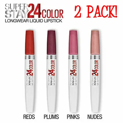 Maybelline SuperStay 24 2-Step Liquid Lipstick 2 PACK CHOOSE YOUR SHADE • $8