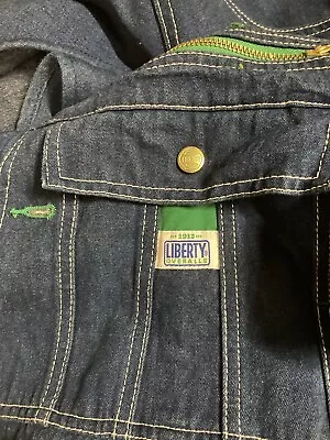 Liberty Overalls Size 62x30 Blue Denim Jean Big Mens Bibs With Pockets Denim • $29