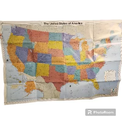 Geography 5 Maps Tectonics US World Homeschool Class K-12 Poster Large Wall • $8