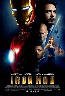 Marvel Art Print Poster Wall Decor Downey Film Tony Stark IRON MAN Sci-fi Gift • $11.99