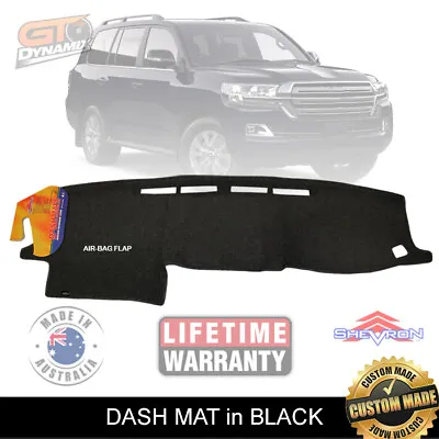 Dash Mat For Landcruiser 200 Series FACELIFT 09/2015-2020 Sahara DM1421 BLACK • $89.95