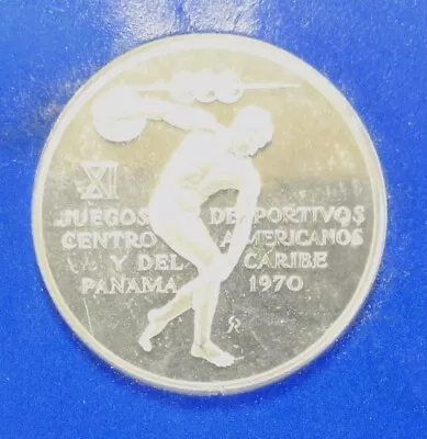 1970 Silver Proof 5 Balboas-republic Of Panama Commemorative Coin • $39.99
