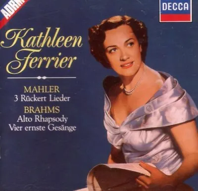 Ferrier Kathleen : Mahler: 3 Rückert Lieder/Brahms: Alt-Rha CD Amazing Value • £2.98