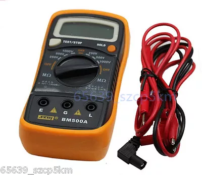 Resistance Tester BM500A 1000V 1999M Digital Insulation Meter Megohmmeter Megger • $23.02