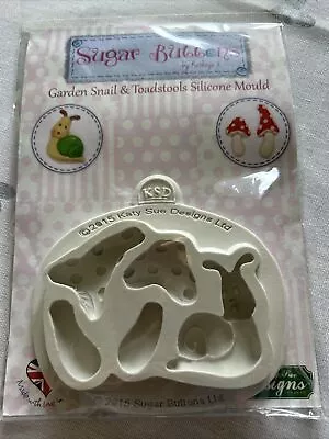 NEW Katy Sue Garden Snail & Toadstools Silicone Mould • £9.99