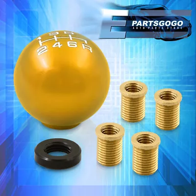 For BMW M8X1.25 6SPD Round Shift Shifter Knob M8 M10 M12 Solid Heavy Duty Gold • $11.99