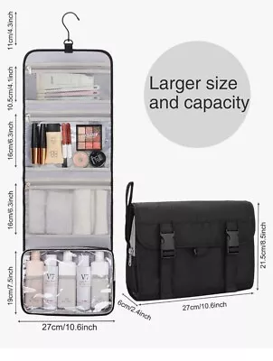 Travel Hanging Toiletry Bag For Men Women Travel Kit Shaving Bag Waterproof LARG • $16.99