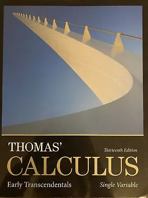 Thomas' Calculus : Early Transcendentals Single Variable With MyMathLab Code • $130