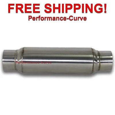 Exhaust Muffler / Resonator - 304 Stainless Steel - 3  In - 16  Long • $46.95