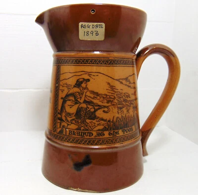 £9.99 • Buy A Carey Of Bath Somerset King Bladud Legend Doulton Lambeth Jug Reg 1893?