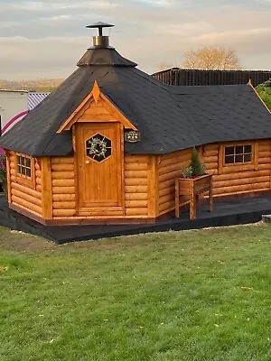 9.2m2 BBQ Hut With(2m) 3.8m2  Extension / Grill Cabin / Summer House / GrillKota • £5699.99