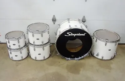 Vintage 1977 Slingerland 6 Piece RJB 70N Drum Set Made In USA White • $2499.99