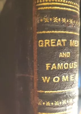 Antique Great Men Famous Women Vol VI: Workmen Heroes Selmar Hess 1894 12  X 9  • $25