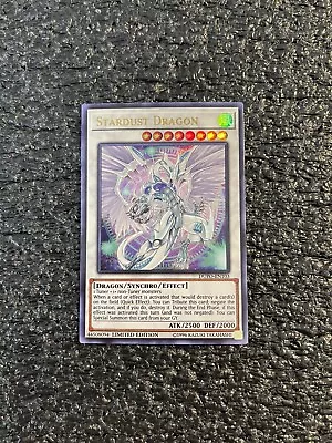 Yugioh! - Stardust Dragon DUPO-EN103 Ultra Rare Limited Edition Near Mint • $2.69