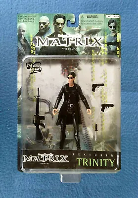 Trinity With Coat The Matrix 6 Inch Figure N2 Toys 1999 Clear Display Plastic • $39.95