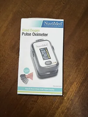 NuvoMed Fingertip Blood Oxygen & Pulse Oximeter Anti-Shake Feature ~ New ~ • $9.99