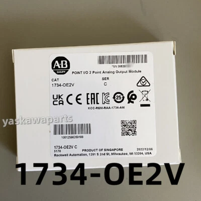 $220 • Buy AB 1734-OE2V / C POINT I/O 2 Point Analog Output Module 1734OE2V New Sealed 2022