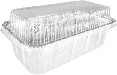 Handi-Foil 2 Lb. Aluminum Foil Loaf Bread Pan Tin W/Dome Lid Heavy Duty HFA #316 • $27.99