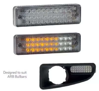 A Pair LED Bullbar Front Indicator & Park Lights Suits Many ARB Bull Bars Light • $119