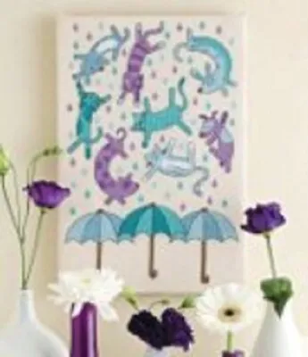 £3.99 • Buy 14 Count Charted Cross Stitch Kit  Raining Cats And Dogs  31x42cm